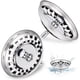 thumbnail image 1 of 2Pcs Kitchen Sink Strainer, Stainless Steel Sink Filter, Sink Stopper, Sink Waste, Kitchen Accessory, Franke Sink, Sink Butler, Basin Stopper, Bathro, 1 of 4
