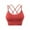 Orange, variant on 3 Pack Women Cross Back Sport Bras Padded Strappy Criss Cross Cropped Bras for Yoga Workout Fitness