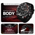 thumbnail image 3 of HAMMER Fit Pro 1.43" Super AMOLED Display Smart Watch Round Dial with Bluetooth Calling, Metallic Build, Always on Display, Multi Sports Modes (Black), 3 of 5