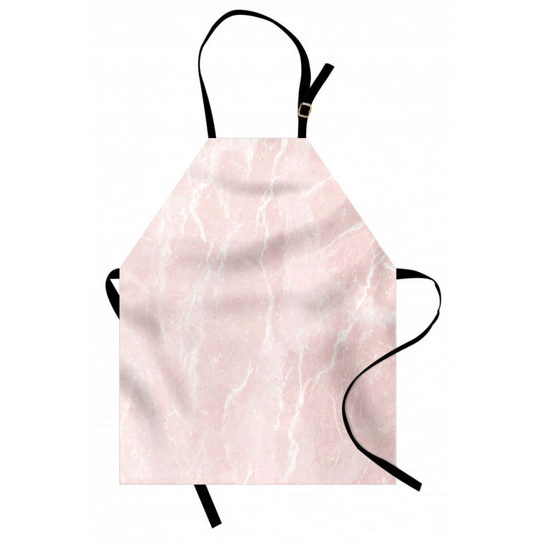 Marble Apron Murky Gemstone Scratches Natural Beauty Mineral Crystal Shape  Digital Print, Unisex Kitchen Bib Apron with Adjustable Neck for Cooking