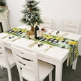thumbnail image 3 of asddcavvf Petit Drapeau de Table Frais Printemps et Été Nappe en Lin Imprimé Fleurs 4, 3 of 6