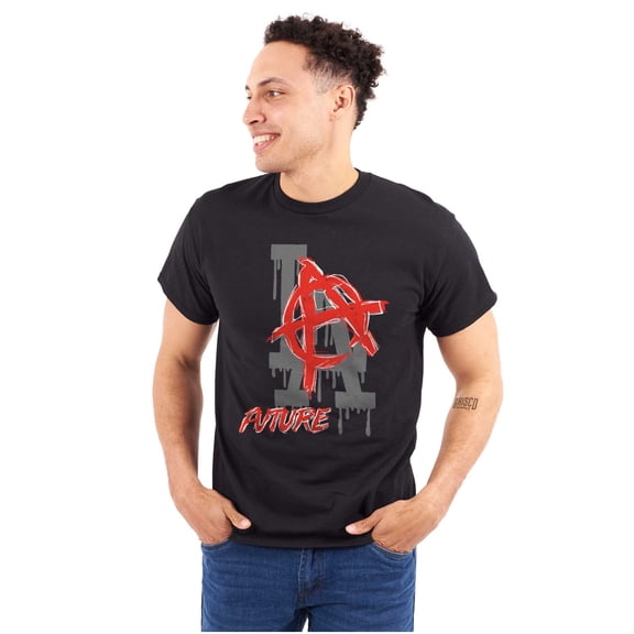 Urban Streetwear LA Future Paint Drip Men's Graphic T Shirt Tees Brisco Brands S