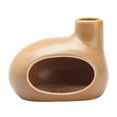 thumbnail image 2 of Tnarru Support en Céramique avec Cheminée Décoration Brûleur d'Encens Marron, 2 of 8