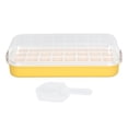 thumbnail image 1 of Bandeja para cubitos de hielo con cubo de tapa, 24 rejillas Molde para cubitos de hielo Silicona de grado alimenticio A prueba de polvo Reutilizable Multiuso Fácil liberación ANGGREK  Otros, 1 of 8