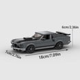 thumbnail image 2 of Classic Ford Mustang Building Block Brick Car compatible with LEGO Cars, Great Gift, Diecast Toy Decor - 324 Pieces, 2 of 6