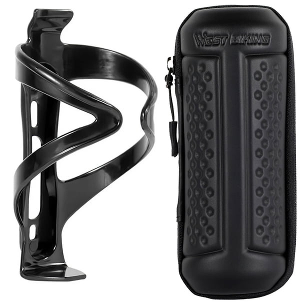 Herramientas Para Bicicleta De 1,2 L, Kit De Reparación Impermeable, Estuche De Almacenamiento Rígido Negro Con Soporte Para Botella De Agua Para Bicicletas De Ciclismo Al Aire Libre Moyic OD010731-01