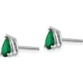 thumbnail image 3 of 14K White Gold Tsavorite Earrings (7 X 4) Made In United States xe79wts-b, 3 of 6
