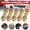 5pcs, variant on 1pcs 3/16" OD Brass Compression Straight Union Connector, Rust & Corrosion Proof Copper Nickel Alloy Fitting for Automotive Brake Lines