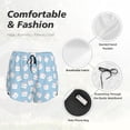 thumbnail image 6 of Lsque Cartoon Sushi Printed Women's Running Shorts with Liner Pockets,Elastic Quick Dry Workout Athletic Gym Yoga Shorts,Womens High Waist Shorts-XX-Large, 6 of 9