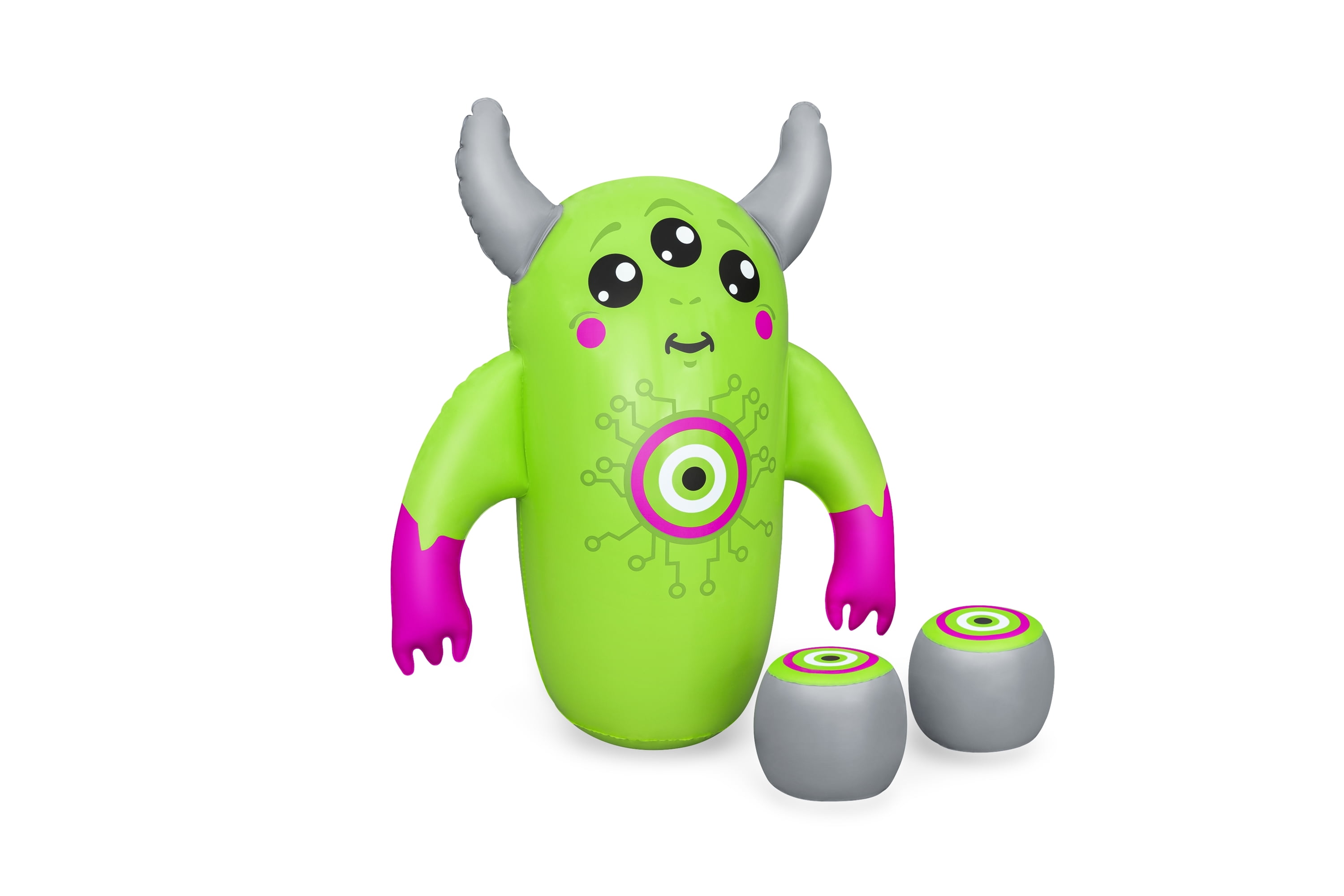Play Day Kids Monster Inflatable Bop Bag with Boxing Gloves