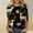 Silver, variant on iTNHFP Tshirt For Women Cotton Tshirt Women Loose Fit Pack Women Fashion Christmas Print Crew Neck 3/4 Length Sleeve T Shirt Top