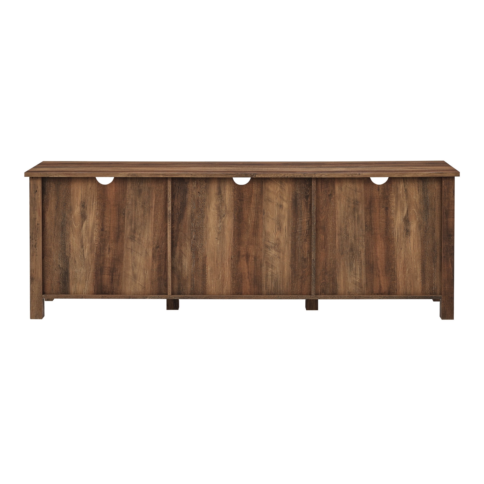 Walker Edison Farmhouse TV Stand for TVs Up to 80", Rustic Oak