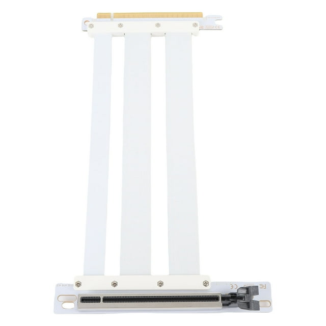 PCI E 4.0 X16 Riser Cable, 128Gbp GPU Extension, PCIE 16X Adapter, High Speed Flexible Suitable for Servers, PC Cases, Extensive Gaming