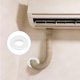 thumbnail image 5 of Brida de Pared Dividida, 2.68"(68mm) Diámetro. Cubierta Redonda de Escutcheon de PP para el Brazo de Ducha, Cubiertas de Tubería de Agua para Decoración de Tuberías de Aire Acondicionado, Blanco, 5 of 6