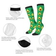 thumbnail image 6 of Fotbe Cartoon Fruit 1 print Women's Men's Novelty Crew Socks Cotton Socks Knee High Socks for Walking,Running,Nurses,Pregnancy, 6 of 9