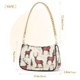 thumbnail image 3 of FORMRS Womens Shoulder Bag with Chain Strap Clutch Purse Cute Tote Handbag, Plaid Deer, 3 of 7