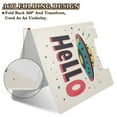 thumbnail image 2 of FORMRS A4 Clipboard Folder with Pen Holder Horizontal Foldable School Office Binder, Beige UFO, 2 of 9