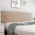 thumbnail image 1 of 2025 All-inclusive Super Soft Smooth Quilted Head Cover Thicken Velvet Headboard Cover Solid Color Bed Back Dust Protector Cover, 1 of 4