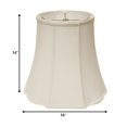 thumbnail image 2 of 16" White Premium Octagon Monay Shantung Lampshade, 2 of 5
