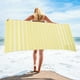 thumbnail image 4 of Toalla de playa grande 59x39 pulgadas | Toalla de baño de microfibra a rayas sin arena con bolsillo con cremallera | Absorbente ligero de secado rápido | Borlas ribeteadas | Para viajar, piscina, 4 of 6