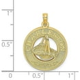 thumbnail image 4 of 14K Yellow Gold CHARLESTON w/Sweetgrass Basket Charm - 25mm, 4 of 6