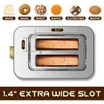 thumbnail image 3 of SEEDEEM Touch Control Screen Toaster, Smart Stainless Toaster, 6 Shade Setting, 6 Bread Selection, Countdown, Removable Crumb Tray, 900W, Black, 3 of 7