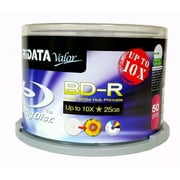 RIDATA VALOR Blank BD-R Blu-ray 25GB Up to 10X Media Disc 50 Pk