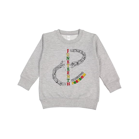 Inktastic Juneteenth-celebrating Freedom Breaking Chains Toddler Sweatshirt