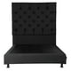 thumbnail image 2 of Box Base Cama Matrimonial + Cabecera Capri Negro, 2 of 8