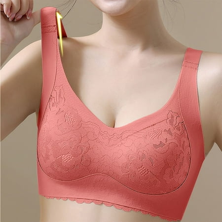 YEJIMAN Women s Fashionable Sport Bra Breathable Underwear Large Size No Rims Seamless Thin Sports Yoga Bra  Red Lace Underwear For Women  Nylon Spandex Tummy Control Underwear For Women