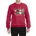 thumbnail image 2 of Wild Bobby Meowy Catmas, Christmas Cat Lover Design Unisex Sweater Crewneck Sweatshirt, 2 of 5