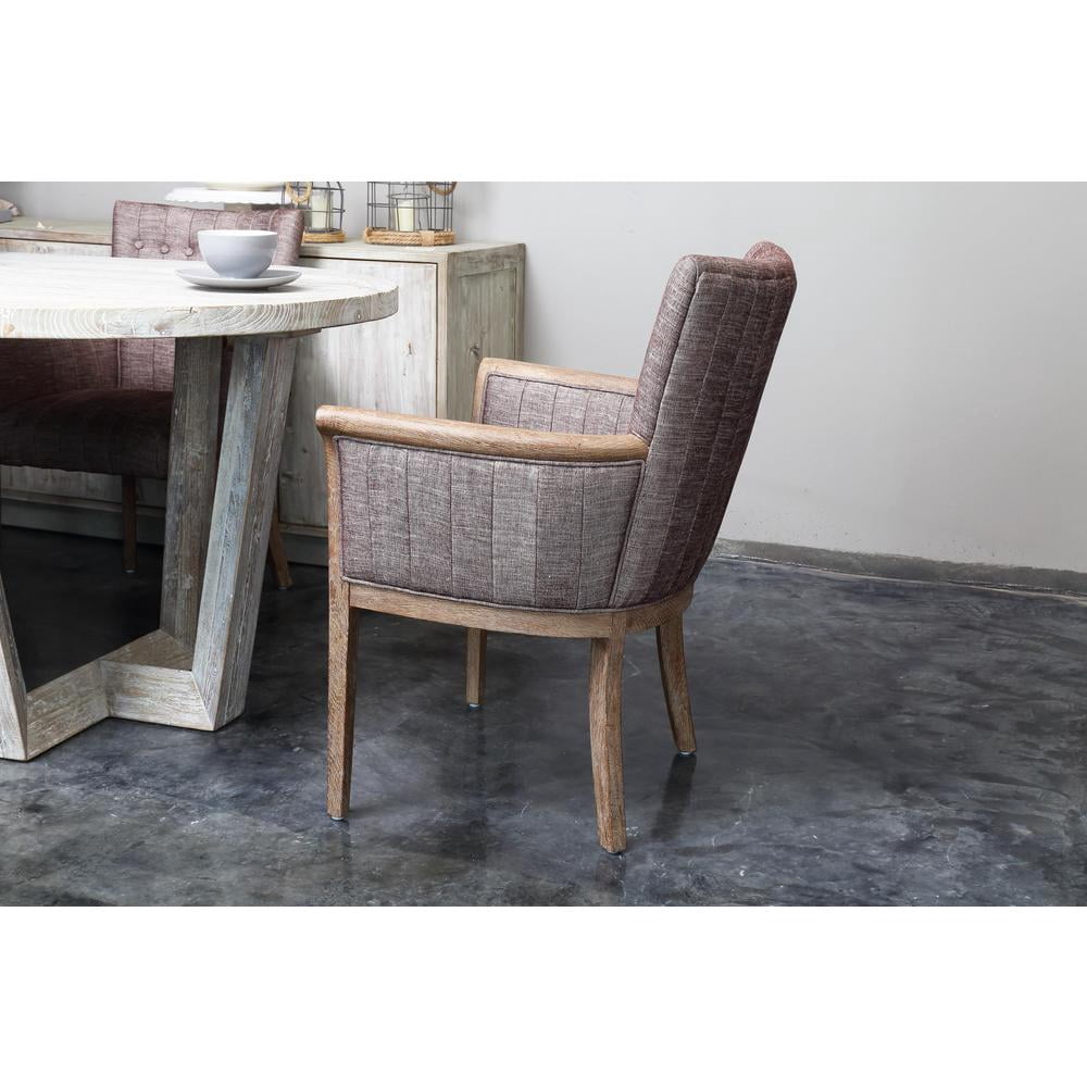 Burnham Home Designs Claire Dining Arm Chair, Weathered Red