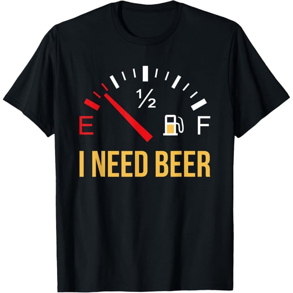 I Need Beer Beer Drinking Party Design Gift T-ShirtMen and women, Black T-shirt, size: Extra large S-4XL