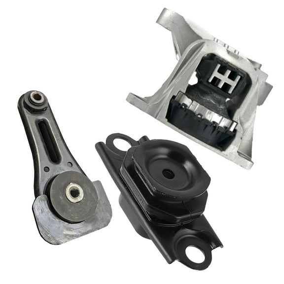 MotorKing Compatible with Nissan 17-22 Kicks Versa 1.6L 10129 10130 10163 Engine Motor and Automatic Transmission Mount Set 3PCS 2017 2018 2019 2020 2021 2022