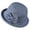 Grey, variant on Women Bucket Hat Autumn Winter Dome Round Top Floral Fisherman Pot Small Bowler Daily Casual Cap