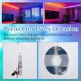 thumbnail image 3 of LED Magic Light with Full Color 5v Built-in Light Strip Smart Color Soft LED RGB Atmosphere Decorative Light 30 Light, 3 of 7