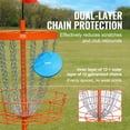 thumbnail image 3 of VEVOR 24-Chains Disc Golf Basket Portable Disc Golf Catcher Orange Hole Practice, 3 of 9