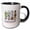 Black/White, variant on , Kentucky State. Usa. Four Brushstrokes. Particular Aspects. Classy, 11oz Two-tone Red Mug