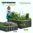 thumbnail image 5 of KING BIRD 68" x 36" x 46.5" Raised Garden Bed with Garden Anti Bird Protection Netting Structure Galvanized Steel Metal Planter Outdoor, 5 of 10
