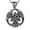 02-Trinity Knot Silver, variant on Celtic Knot Necklace Men Trinity Knot Viking Round Pendant Stainless Steel Irish Jewelry Father Day Gifts Idea