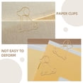thumbnail image 4 of OUNONA 100Ud Sujetapapeles Decorativos Metálicos Dorados Para Oficina Con Formas Divertidas Y Prácticas, 4 of 7