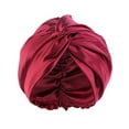 thumbnail image 2 of Skymirror Adjustable Satin Faux Silk Bonnet Front Knot Back Adjustable Buckle Large Long Curly Hair Wrap Elastic Drawstring Beauty Hat, 2 of 7
