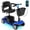 Blue, variant on QEASET 4 Wheels Mobility Scooter for Seniors, Electric Folding Wheelchair Device for Travel,  Gifts for the elderly,  Blue