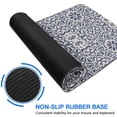 thumbnail image 6 of Long Mouse Pads for Desk,Blue Traditional Floral and Vine Pattern Desk Mats on Top Of Desks, Desk Mouse Pad Extra Large with 3mm Non-Slip Base and Stitched Edge for Gaming,Office,Work,Home 31.5"x11.8", 6 of 6