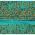 thumbnail image 4 of oneOone Coton Bio Popeline Sergé Feuilles & Motifs Floraux Imprimés BTY 42 Pouces de Large, 4 of 4