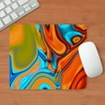 thumbnail image 3 of CafePress - Turquoise Orange Swirls Mousepad - Non-slip Rubber Mousepad, Gaming Mouse Pad, 3 of 6