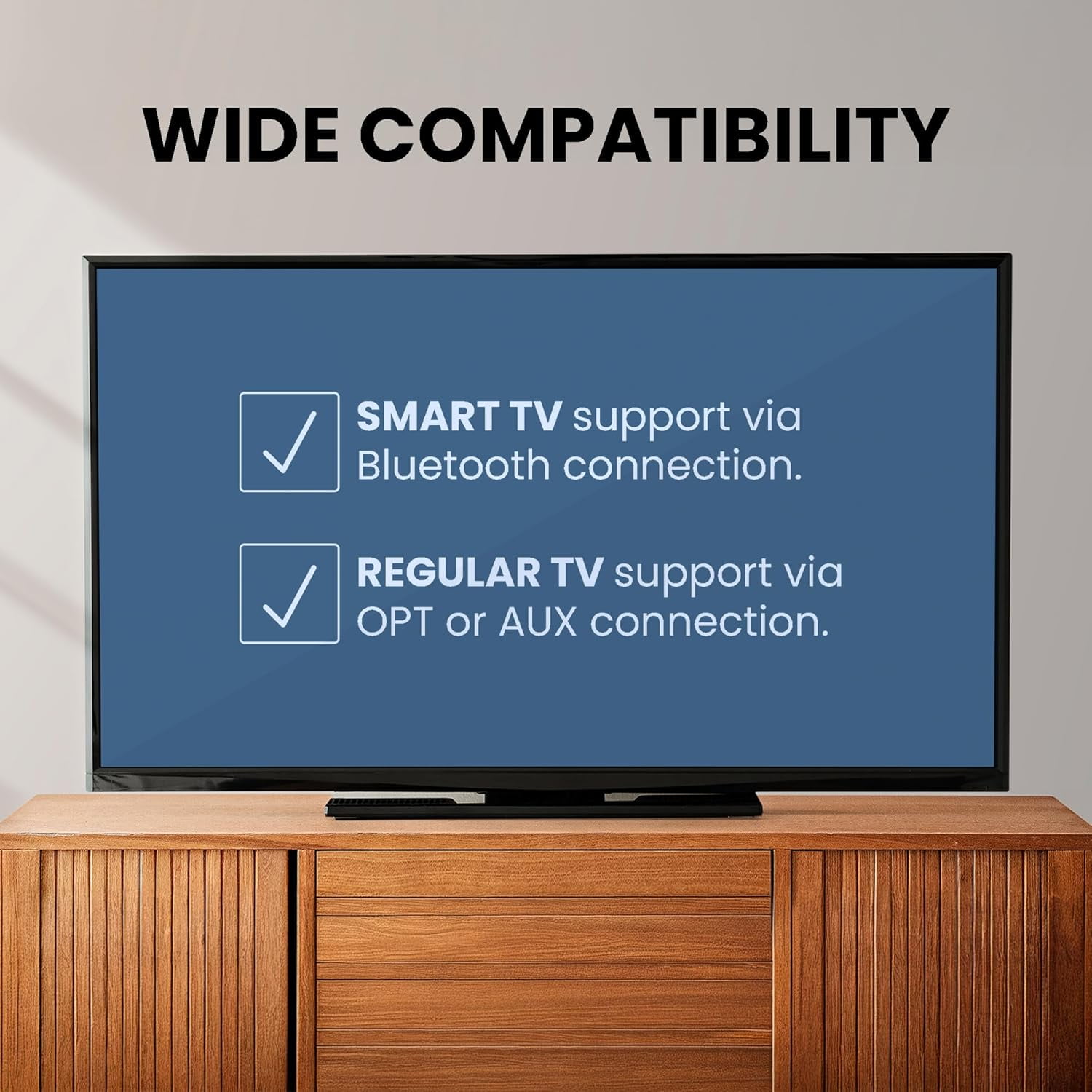 Avantree HT41899 Plus - Dual Qualcomm-Powered Bluetooth 5.3 Headphones & Transmitter for Wireless TV Watching with aptX Adaptive, Individual Volume Controls, Optical Support, and Long 50hr Playtime