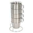 thumbnail image 1 of Stackable Camping Mug Set, Stainless Steel Camping Cup Portable Double Layer  for Mountaineering, 1 of 7