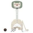 thumbnail image 1 of Patiojoy 3-in-1 Basketball Hoop Set Stand Toddler Basketball Hoop Game Set Green, 1 of 5