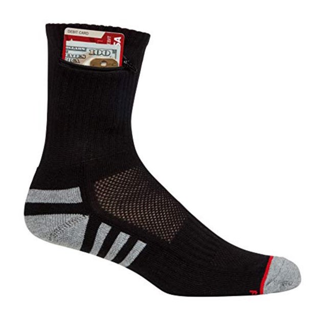 Pocket Socks Pocket Socks Men's Athletic Travel Ankle Socks with